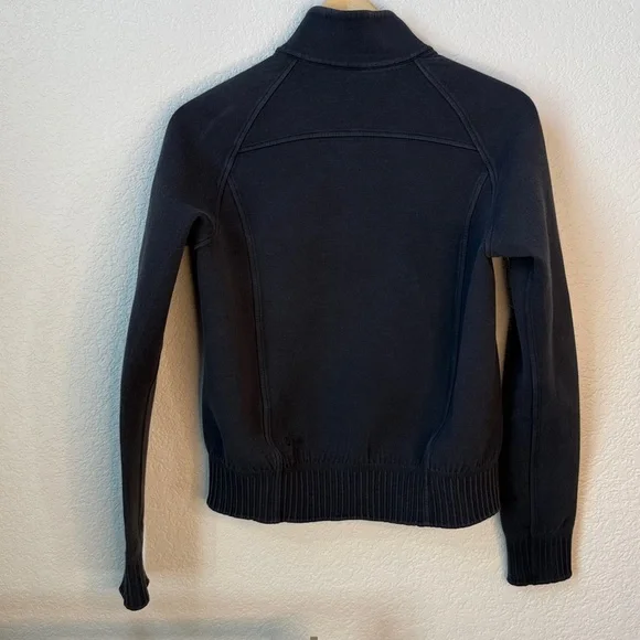 Lululemon Zip-Up Jacket Fitted Black size 8 Medium - Picture 8 of 11